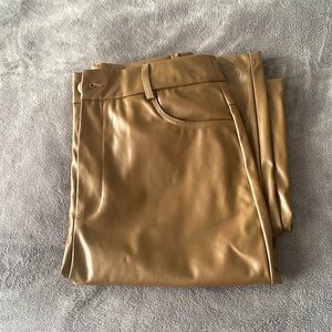 Leather pants brown